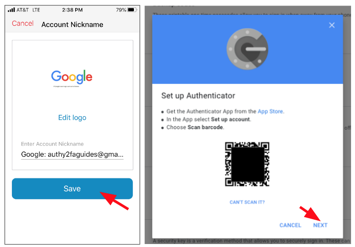 Google Authenticator / Authy for Account login verification method
